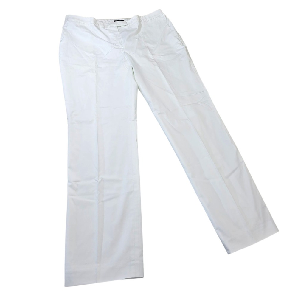Jones‎ New York White Stretch Natural Fit Tapered Leg Pants Size 14